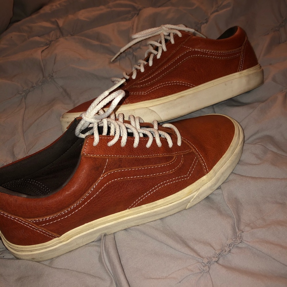 Brown Leather Vans